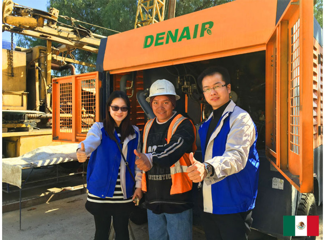 DENAIR CFM 20бар. Дизельные передвижные винтовые воздушные компрессоры в Мексике