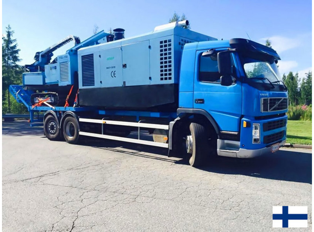 Компрессор и буровая установка DENAIR в Финляндии